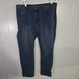 American Rag Jeans Mens 38x30 Blue Good Straight Leg Stretch Denim RN120382